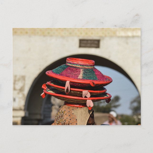 Baskets to the Market in Harar, Ethiopia Postcard (Front)