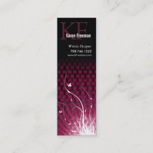 Basketweave Jungle Skinny Profile Card Template