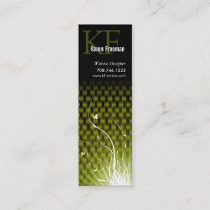 Basketweave Jungle Skinny Profile Card Template