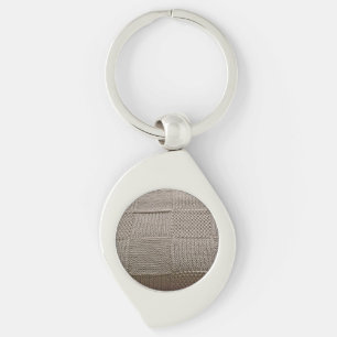 Basketweave Patchwork Knit by Shirley Taylor Key Ring