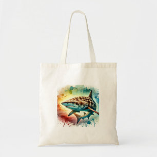 Basking Shark 080824AREF109 - Watercolor Tote Bag