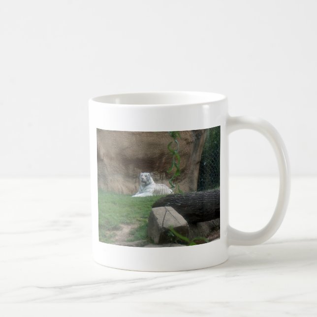 Basking White Tiger Coffee Mug (Right)