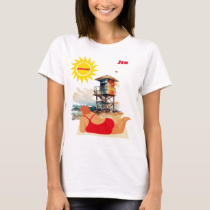 "Baskn' in the Sun" Customisable T-Shirt
