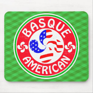 Basque American Euskara Lauburu Cross Mousemat