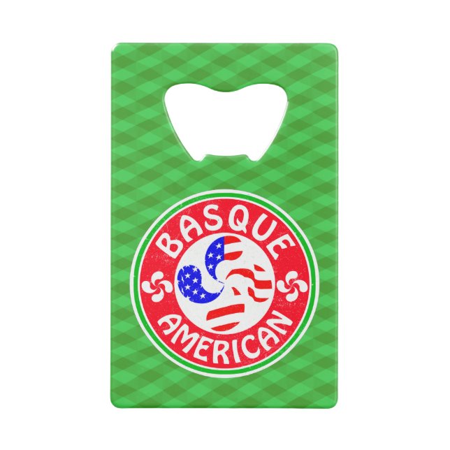 Basque American Lauburu Cross Bottle Opener (Back)