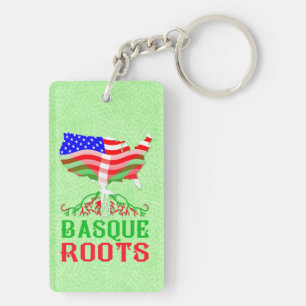 Basque American Roots Keyring