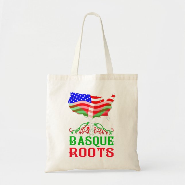 Basque American Roots Tote Bag (Front)