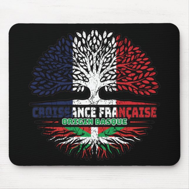 Basque Country Basque French France Tree Roots Mouse Pad (Front)