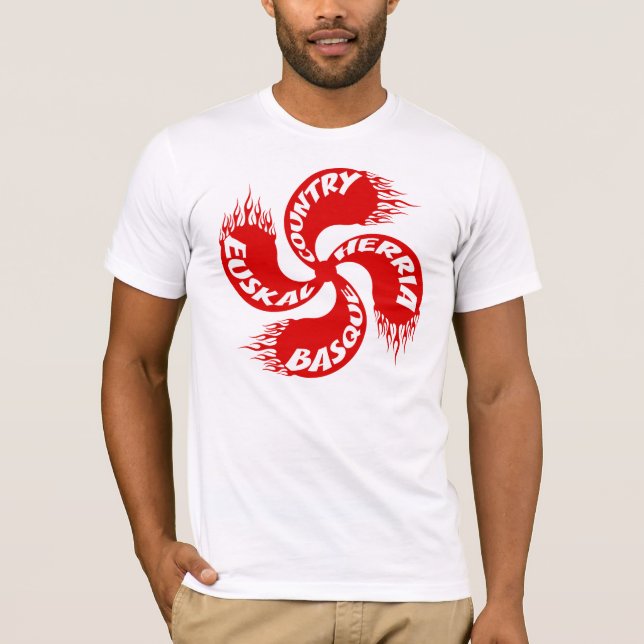 Basque Cross Flaming Shirt (Front)