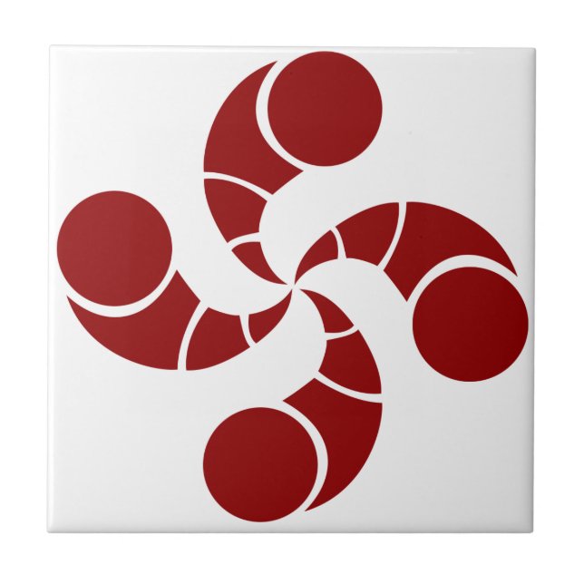 Basque cross of golf tile (Front)
