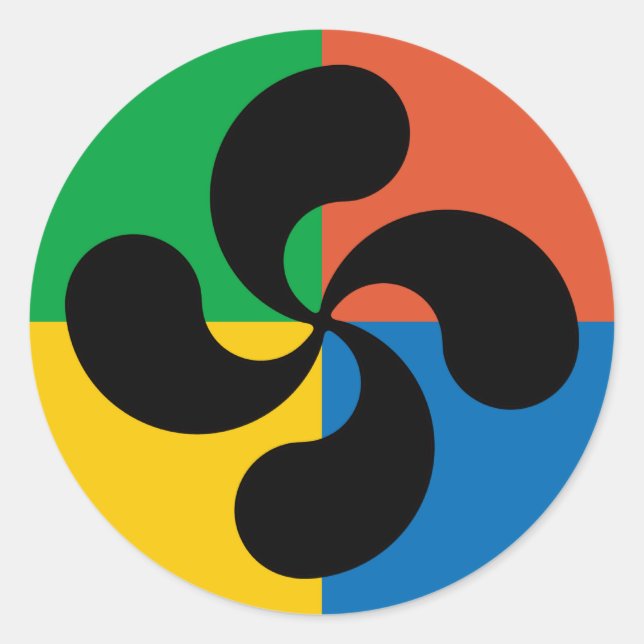 Basque cross sticker (Front)