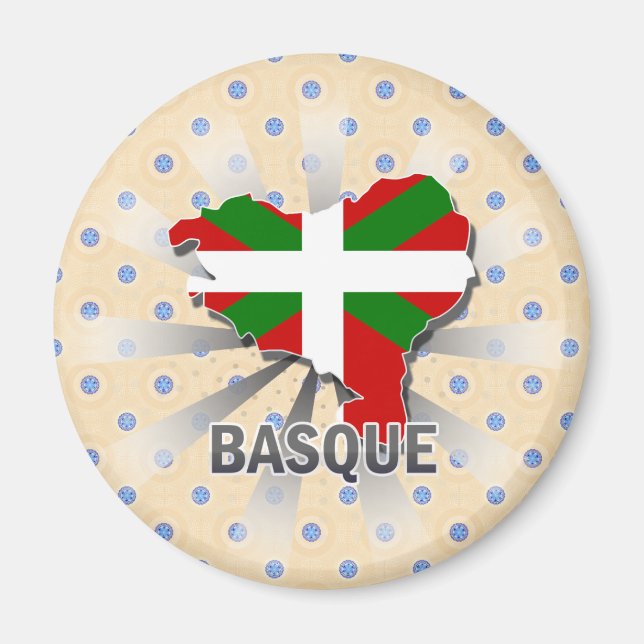 Basque Flag Map 2.0 Magnet (Front)