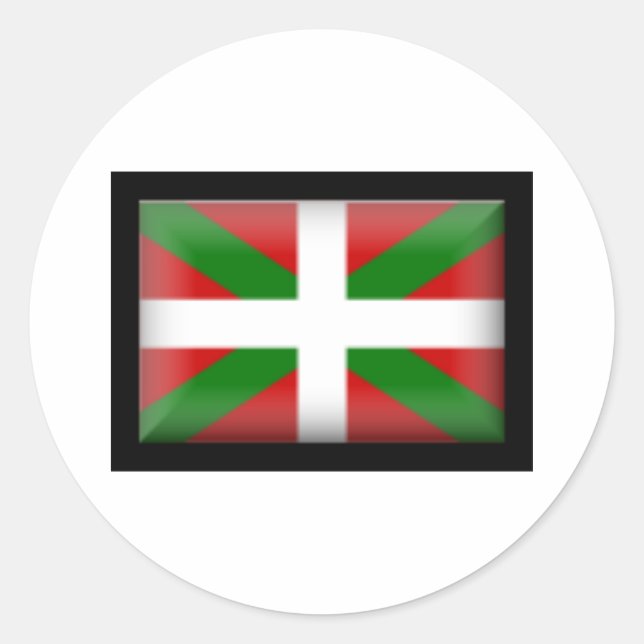 Basque Flag   País Vasco Classic Round Sticker (Front)