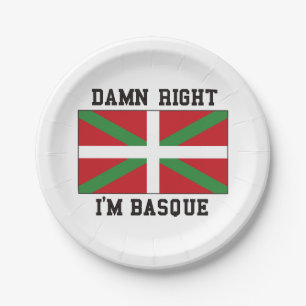 Basque Flag Spain Paper Plate