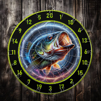 Bass Adventure Captured on Dart Board