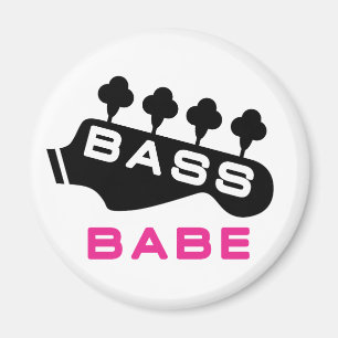 Bass Babe Gift For Bassist Magnet
