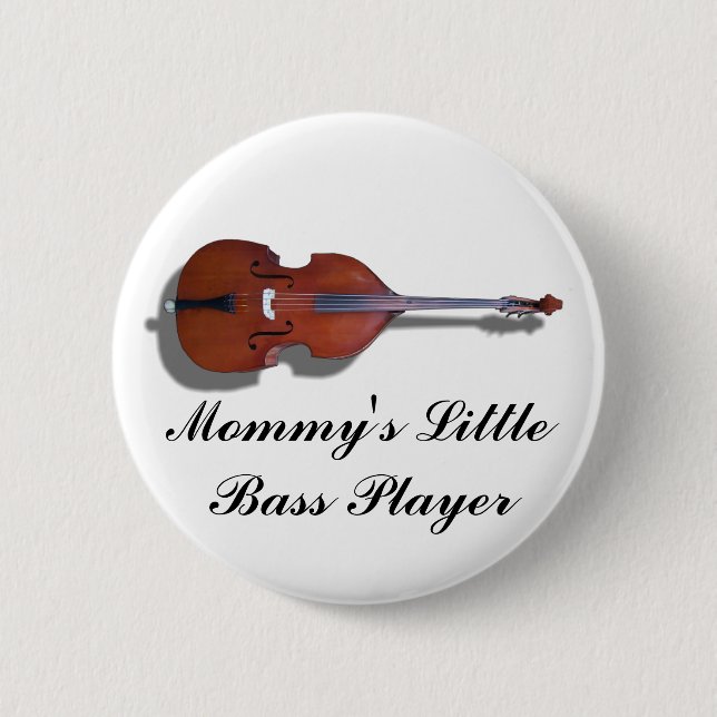 BASS-BUTTON 6 CM ROUND BADGE (Front)