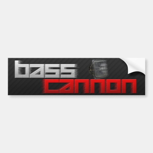 Bass Cannon Bumper Sticker (Front)
