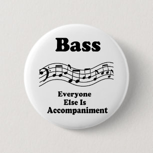 Bass Choir Gift 6 Cm Round Badge