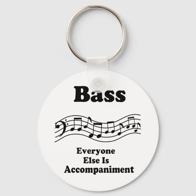Bass Choir Gift Key Ring (Front)