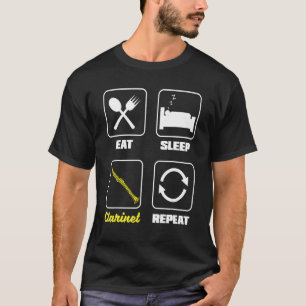 Bass Clarinet Clarinetist Clarinet Player Eat Slee T-Shirt