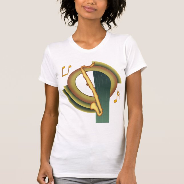 Bass Clarinet Deco T-Shirt (Front)