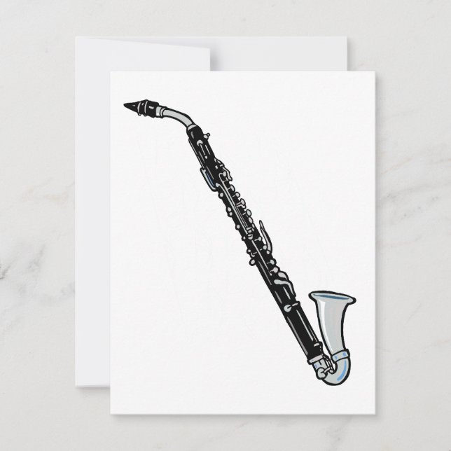 Bass Clarinet Graphic, Just the Clarinet (Front)