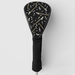 Bass Clarinet Music Note Pattern Golf Head Cover