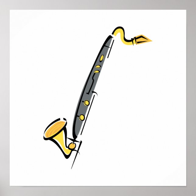 Bass Clarinet Poster (Front)