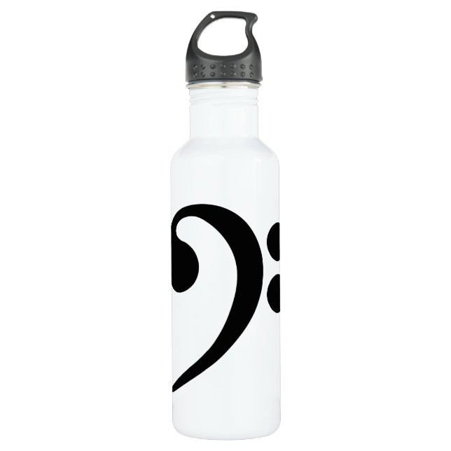 Bass Clef 710 Ml Water Bottle (Front)