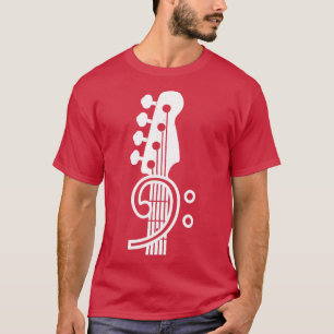 Bass Clef Bass Guitar T-Shirt