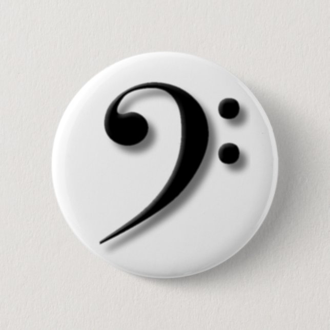 Bass Clef Button (Front)