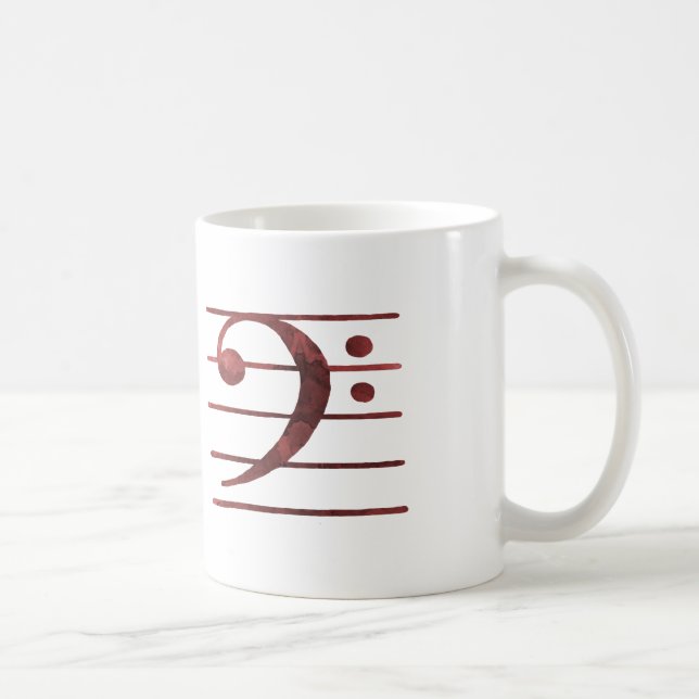 Bass Clef Coffee Mug (Right)