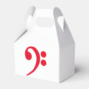 Bass Clef Drawing Favour Box