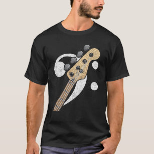 Bass Clef Guitar Bass Player Musician T-Shirt