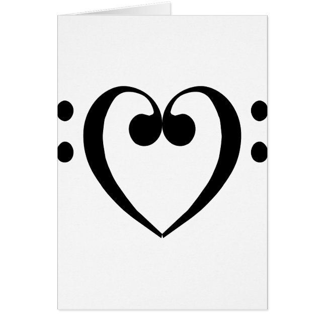 Bass clef heart (black) (Front)