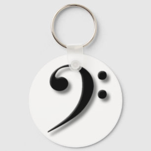Bass Clef Key Chain