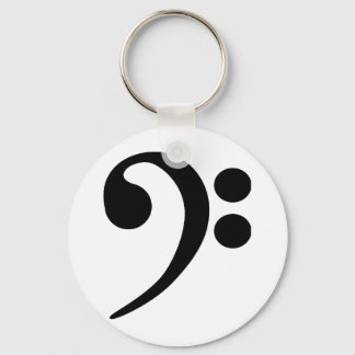 Bass Clef Key Ring