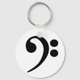 Bass Clef Key Ring