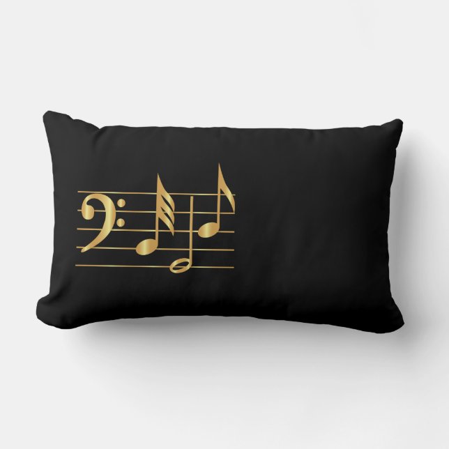 Bass clef lumbar cushion (Front)