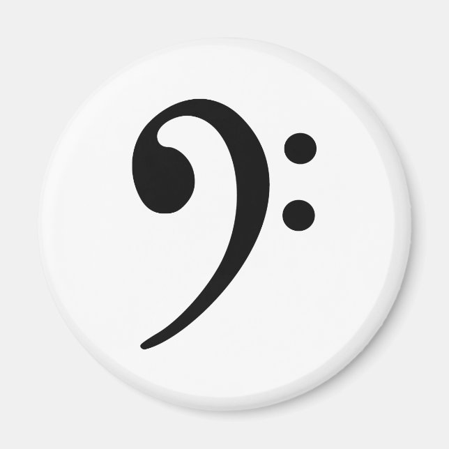 Bass clef magnet (Front)