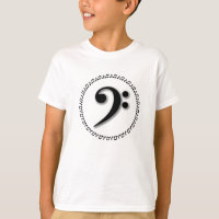 Bass Clef Music Note Design
