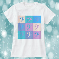 Bass Clef Pattern Music Pastel