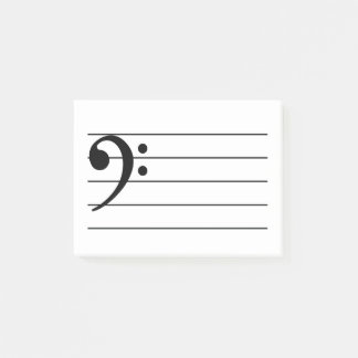 Bass Clef Post-it Notes