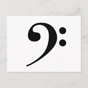 Bass Clef Postcard