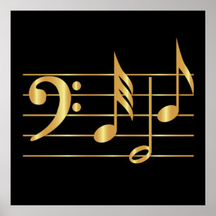 Bass clef poster
