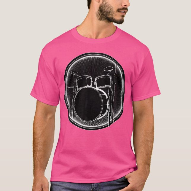 Bass Drum For Bass Drummer Player Musician Bass Dr T-Shirt (Front)