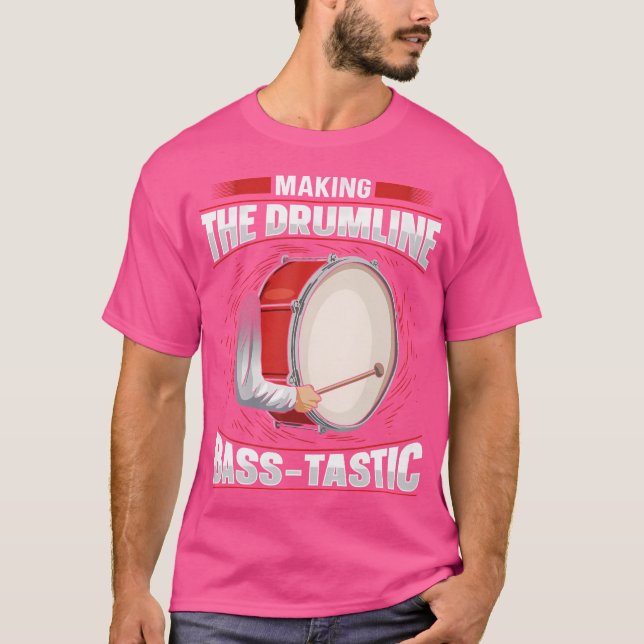 Bass Drum Marching Band Design For A Bass Drummer T-Shirt (Front)
