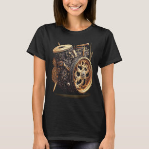 Bass drum  music instrument Graphic steampunk T-Shirt