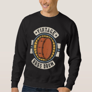 Bass Drum Vintage Classic Retro 60s 70s Sweatshirt